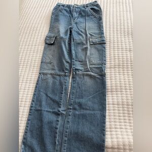 Blue Cargo Denim Jeans